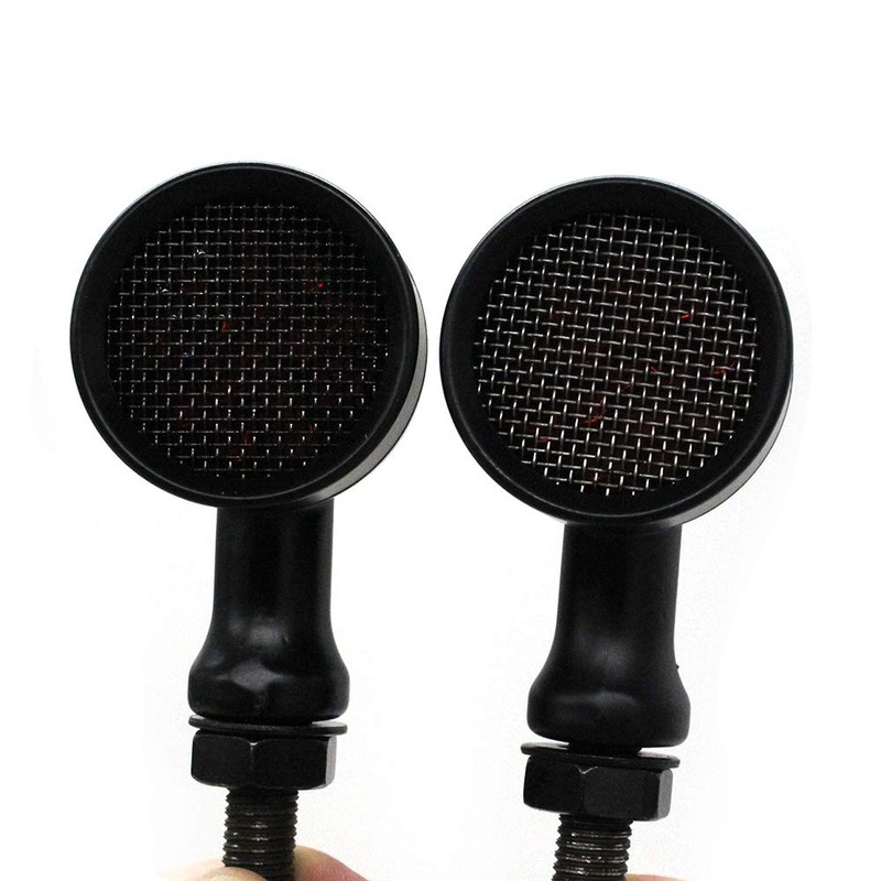Black Motorcycle LED Turn Signals Red Light Brake Running Tail