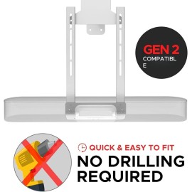 Soundbass Beam TV Mount  (Compatible with Gen 1 & 2 Sonos Beam Soundbar,)