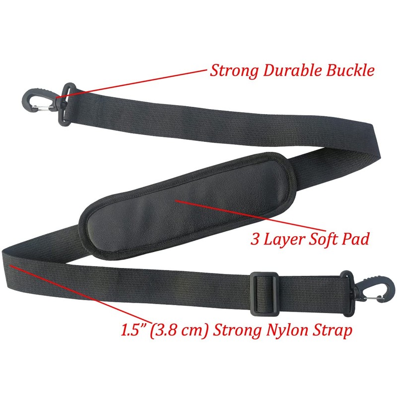 Adjustable Padded Shoulder Bag Strap Belt Laptop Briefcase Handbag Travel