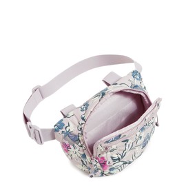 Vera Bradley Women's Featherweight Belt Bag Sling Crossbody, Fresh-Cut Floral Lavender, One Size
