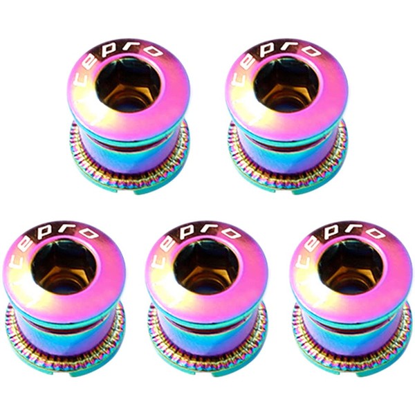 LANODO Bicycle Chainring Bolts, Single, M8x6mm, Stainless Steel, Compatible with