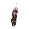 American Bald Eagle Feather Handmade Stained Glass Indoor Outdoor Sun