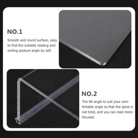 Writing Slant Board Transparent Acrylic Tilted Computer Keyboard Stand Slant Painting Board Rack for Ergonomic Typing Multi-Function Keyboard Tray Holder for Home Office Desk