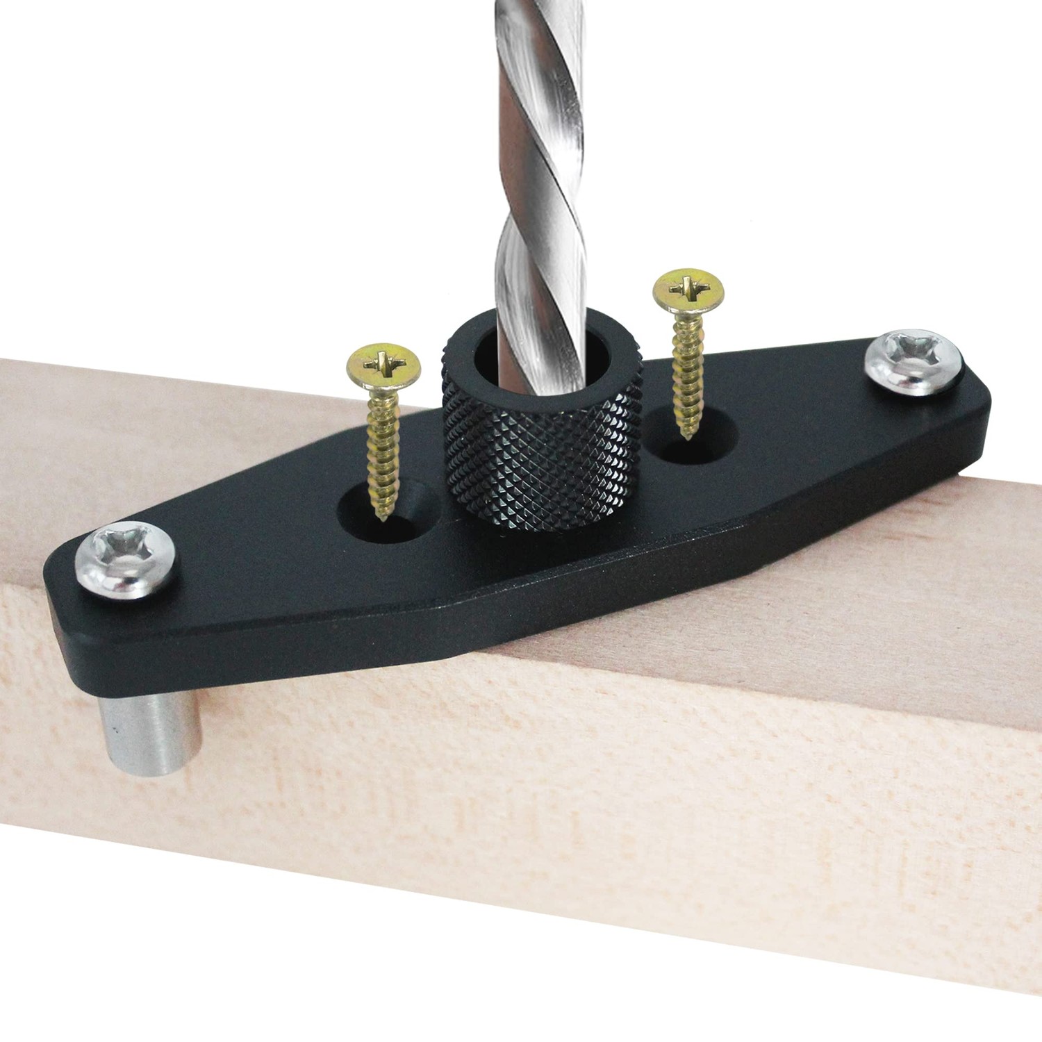 BATODA Dowel Jig Kit For Floating Shelves - Includes 1/2 Inch Drill Bit, Aluminum Self-Centering Jig