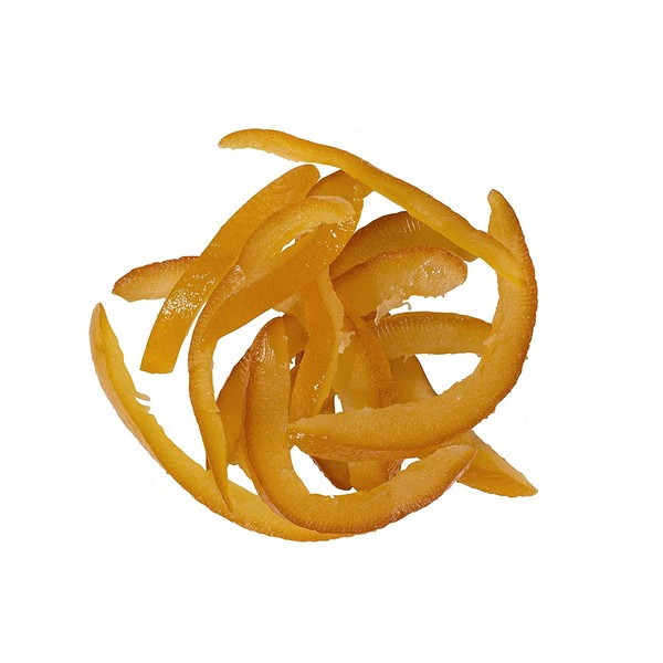 Candied Orange Peel Slices by OliveNation - Delicious Candied Orange Slices - Size of 8 oz - Sweet taste of orange slices into puddings and custards