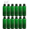 Premium Essential Oil 2 Ounce Cosmo Round Bottles, PET Plastic