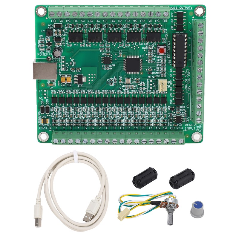 USB Motion Card 500KHZ CNC 5 Axes Breakout Board Stepper