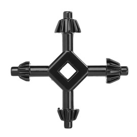 4 in 1 Chuck Key, Handheld 4 in 1 Drills Chuck Key, 4 Way Chuck Key, 4 in 1 Multifunctional Steel Drills Chuck Key Fit Handheld Drilling Tool Mini Electric Drill Chuck Accessories