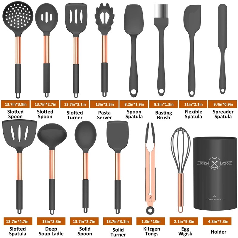 Umite Chef Silicone Cooking Utensil Set, Umite Chef Kitchen Utensils
