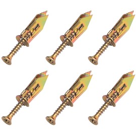 45 Sets of Drywall Anchors,Plasterboard Fixing Screws,Drywall Expansion Plugs and Screws,Plasterboard Wall Plugs