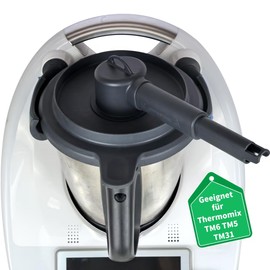 KochSync Steam Diverter for Thermomix TM6 TM5 TM31 - Black | Extendable & Dishwasher Safe | With Snap Lock & 360° Rotation Function | Protection for Kitchen Cabinets | Steam Diverter