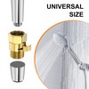 sourcing map Brass Chrome Shower Head Shut Off Valve, G1/2"