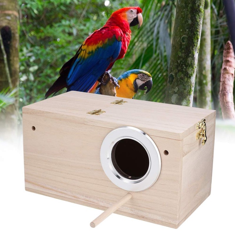 Bird Breeding House, Sturdy Durable Breeding Box Wooden Professional for