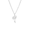 kkjoy Birth Month Flower Necklace Stainless Steel April Birth Flower