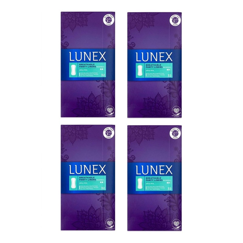 LUNEX Breathable Ultra Thin Normal Panty Liners 32 Pack (1,