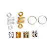160pcs Anillos para Trenzas para el Cabello Anillo para Rastas