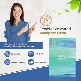 Brooklyn Fragrance Co. Water Color Sachet Bags – Sea Spray Scented Pouches – Perfect Aroma for Drawers, Closets, Cars and Bathrooms – Long-Lasting Fresh Scent Sachets (6- Pack)