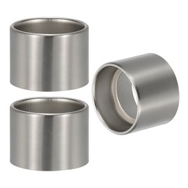 PATIKIL Light Socket Shade Ring, 3pcs E26 E27 Medium Base Metal Sockets Lock Ceramic/Porcelain Sockets with Thread Diameter 1-1/2 Inches for Hanging Lamp Holder, Nickel 40mm / 1.57"