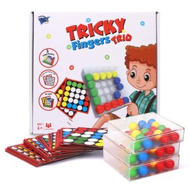 Point Games Therapy Games for Kids, Tricky Fingers Trio, Puzzle Games, Sensory Learning Game, Fun for Entire Family, Ages 4+