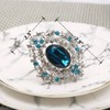 Joyindecor Crystal Napkin Rings Set of 6 - Heavy Duty