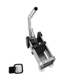 Happybuy French Fry Cutter, 1/2-Inch Stainless Steel Blade Potato Slicer, Manual Chopper with Suction Cups for Potato, Cucumber, Vegetables and Carrot