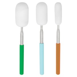 BENECREAT 3 x Telescopic Sponge Sticks for Pottery, Absorbent Sponge Head with Stainless Steel Handle for Efficient Water Removal of Ceramics, Extendable to 70 cm Length