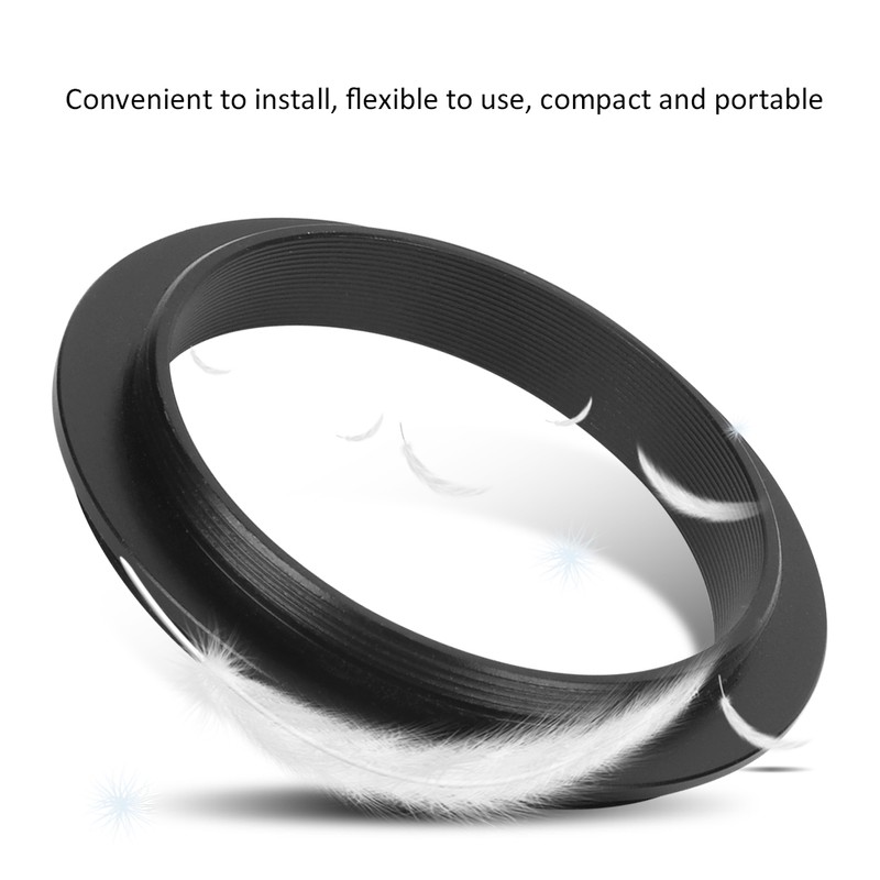 1PCS M48mm‑M54mm Adapter Ring Aluminium Alloy Black Astronomical Telescope Accessory