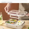 TOPINCN Stainless Steel Bentos Box for Adult, Leakproof Lunch Box