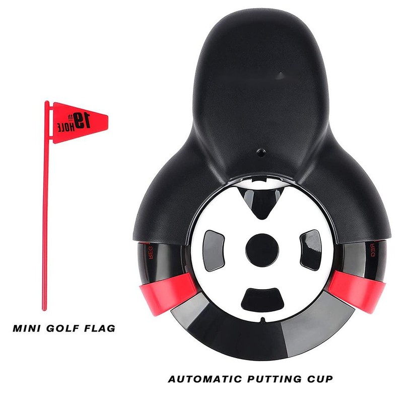 Automatic Putting Cup Balls Returning Practice Training Aid with Flag
