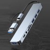 8 In 1 USB C Hub Aluminium Alloy with 1