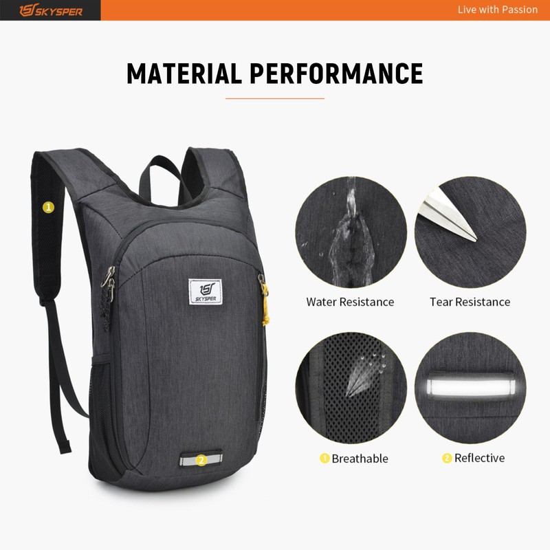 SKYSPER Small Daypack 10L/15L/20L Hiking Backpack Packable Lightweight Travel Day