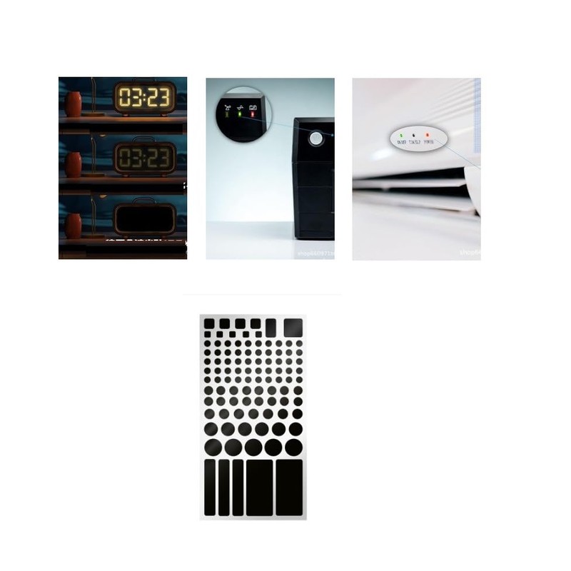 LORJE Dimming Stickers, 3 Stickers LED Light Blackout Sticker, LED