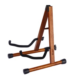 JIPIS Wood Guitar Stand,Folding A- Frame Floor Guitar Rack for Guitars,Bass, Strings Instrument,Acoustic Guitar Display Rack (MA-38K Acacia mangium)