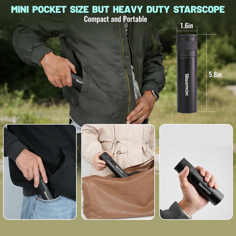 10x32 Monocular Telescope for Adults Handheld Telescope for Concert,Matches