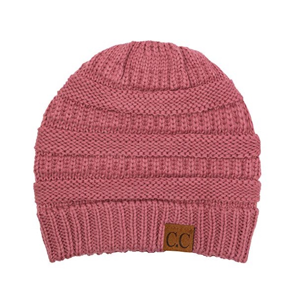 C.C Trendy Warm Chunky Soft Stretch Cable Knit Beanie Skully,
