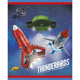 Unique Party 48933 CiTV Plastic Loot Bags - 9" x 7" | Thunderbirds | 8 Pcs, Blue