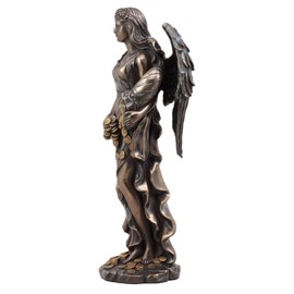 Ebros Gift Roman Greek Goddess Fortuna with Bountiful Gold Coins Statue 11.5" H Tyche Lady of Fate Fortune Prosperity Providence Figurine