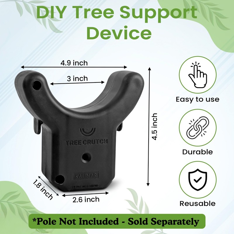 Kalinar Tree Crutch (1-Pack) - Durable Support for Fruit Tree