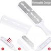 3-Piece Razor Comb Set: Thinning Comb, 10 Razors, Cutting Scissors