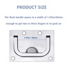 Pyntrax 316 Stainless Steel Flush Lifting Handle and Recessed Door