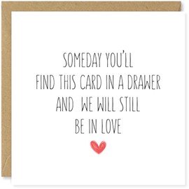 Beau Willows Someday You'll Find This Card - Romantic Valentine's Day Card for Bofriend Husband Girlfriend Wife