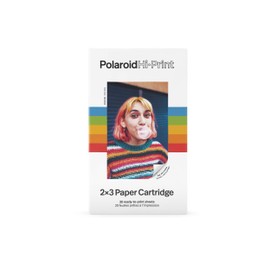 Polaroid Hi-Print Paper - 2x3 Paper Cartridge (20 Sheets) Dye-Sub (Not Zink) Cartridge, Single Pack