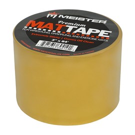 Meister Premium Mat Tape for Wrestling, Grappling and Exercise Mats - Clear - 3" x 84ft - 1 Roll (1095MT6M3N)