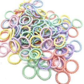 Hair Bobbles Girls, Suiyeejan Baby Elastic Hair Band, Mini Seamless Hair Bands, Hair Band, Baby Multicoloured Soft Cable Scrunchie for Girls, Children, Toddlers