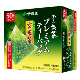 Itoen Genmaicha (Brown Rice Tea) Matcha Blend Premium Bag 2.3g Pack of 50