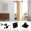 CCJH 3.3FT/39'' Bi-Folding Sliding Barn Door Hardware Kit Heavy Duty