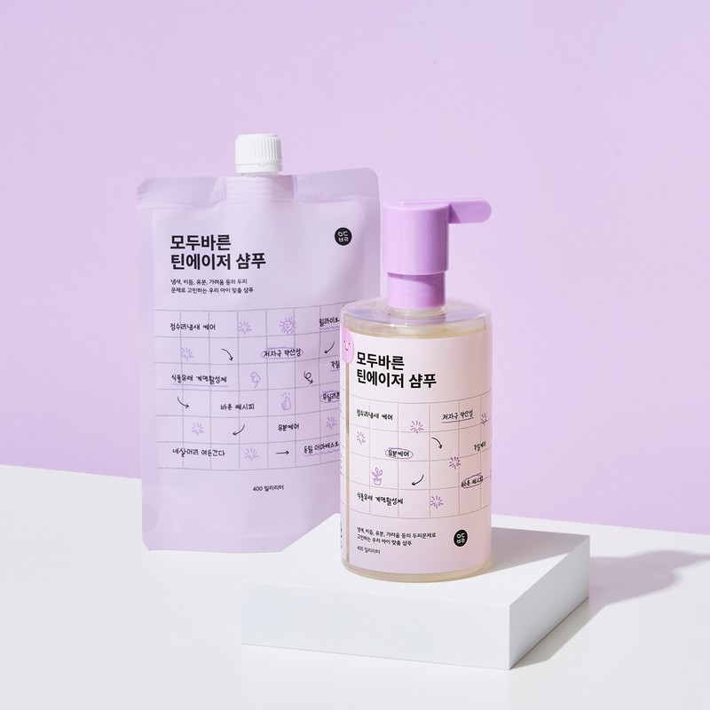 All correct Modubal Youth Shampoo Refill Pack Set (400ml+400ml) Improves