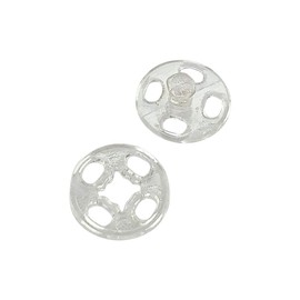 Chenkou Craft Plastic Snap Button Clear Upick 6size Choose 100pcs (13mm)