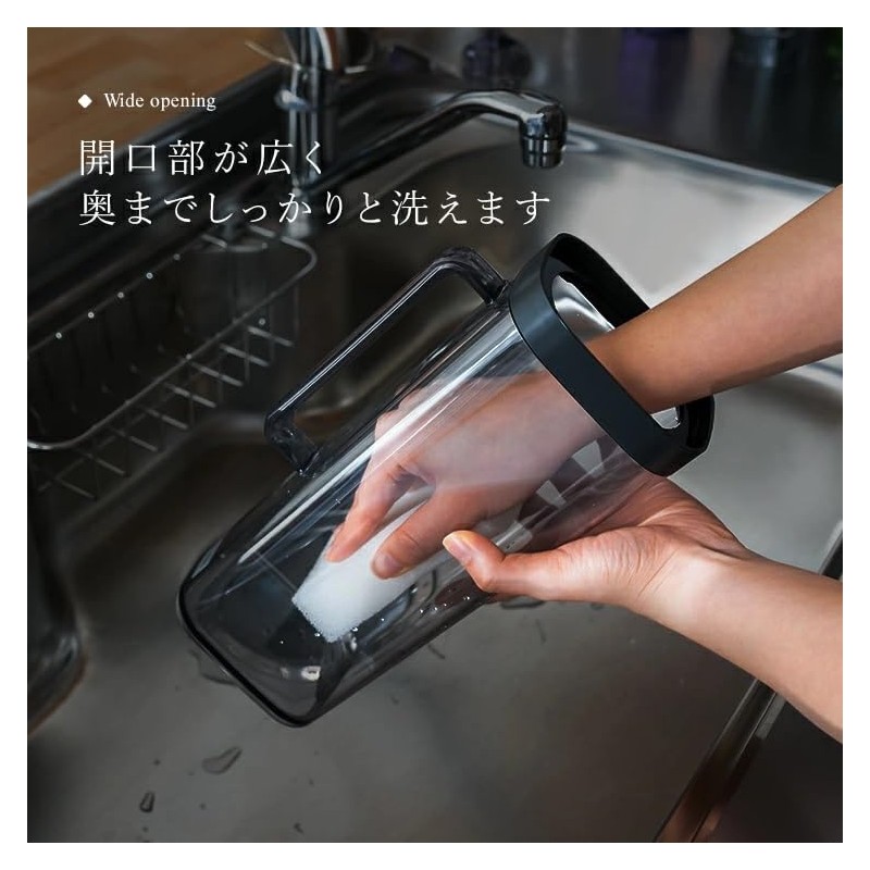 Asbel Barley Tea Pot, One Push Bio SP-200, Square, 0.7