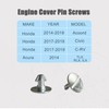 Lower Engine Cover Pin Screws Splash Shield Hardware Bolts Compatible